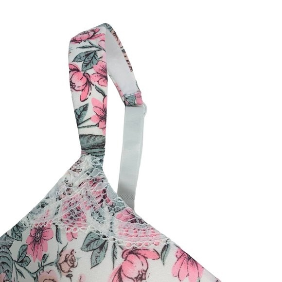 Laura Ashley Full Figure Bra Sz 40D Floral Print Comfort Strap Extra Cushion - Picture 4 of 10